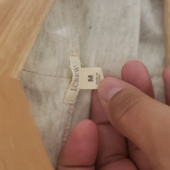 J‎ Crew Gray Cotton Open Cardigan - Picture 3 of 3